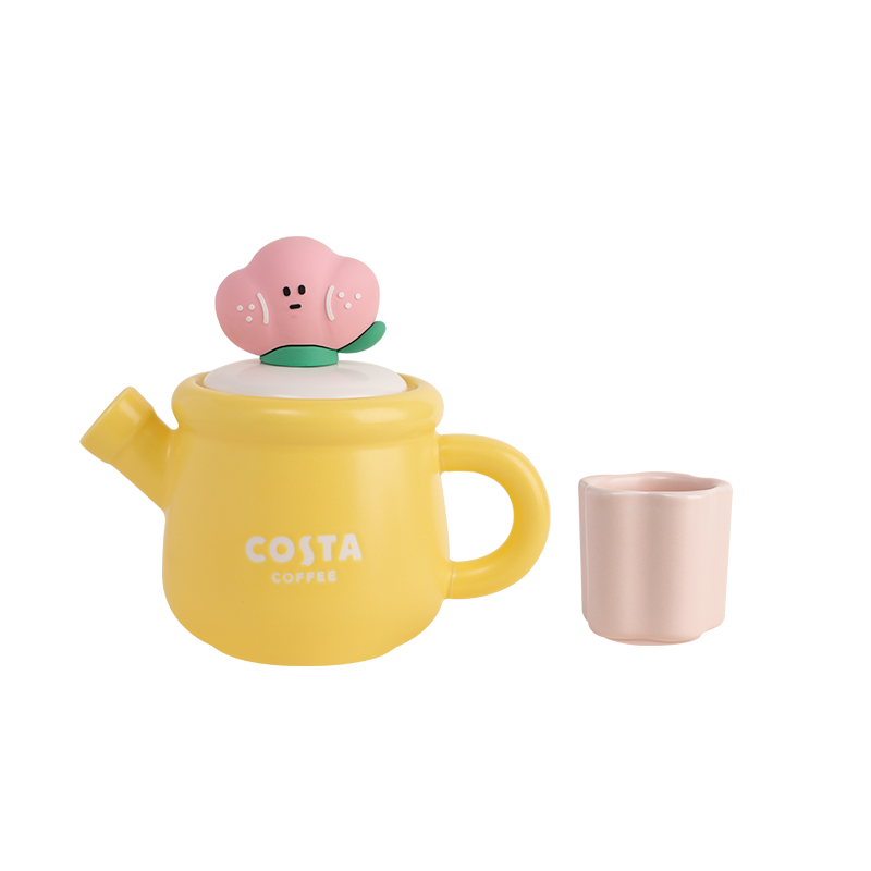 COSTA茶壶陶瓷套装泡茶茶具精致家用水果一人养生办公室礼物 想开了鸭-杯壶组合