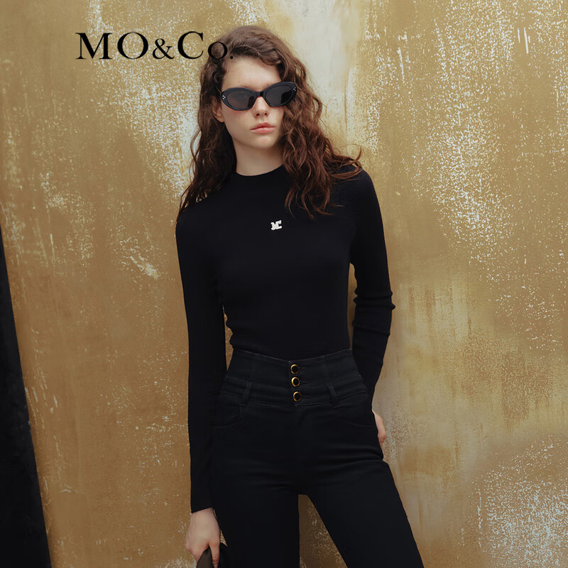 MO&Co.���������MC�������ݽ������ë��֯������ŮĦ���� ��ɫ-��2�� M 165628Ԫ