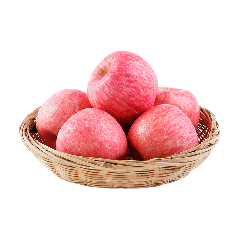 洛川苹果陕西红富士苹果24个80mm果径约7kg 新鲜苹果水果礼盒新鲜时令水果 24枚80