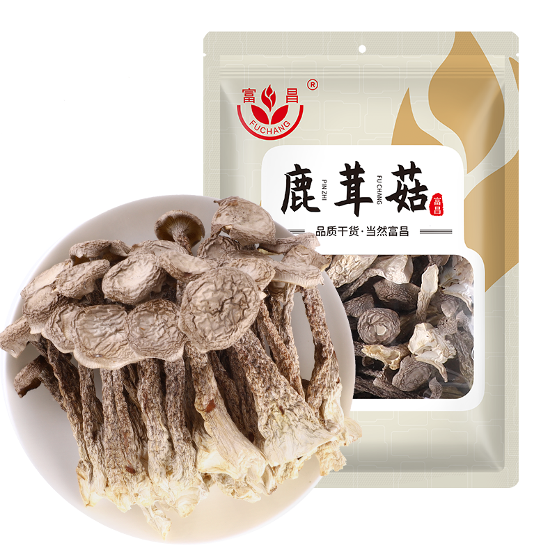 富昌 鹿茸菇100g 鹿茸菌菇干货 炒菜煲汤火锅食材