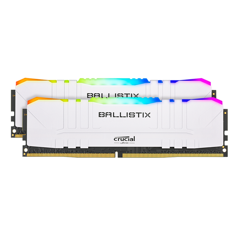 英睿达（Crucial） 16GB（8G×2）套装 DDR4 3600频率 台式机内存条 Ballistix铂胜RGB游戏内存 美光原厂出品