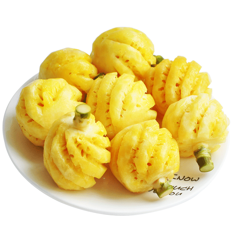 泰国小菠萝1kg 削皮迷你小菠萝7-12个脆甜果孕妇专享果 新鲜水果