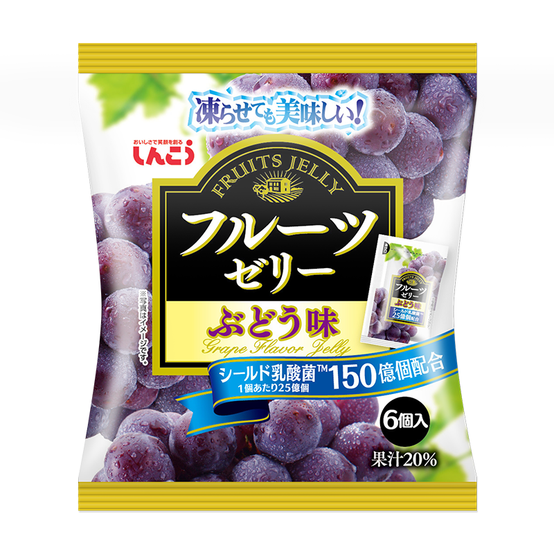 日本进口 真光乳酸菌果冻 葡萄味120g 儿童零食 休闲零食 网红果冻