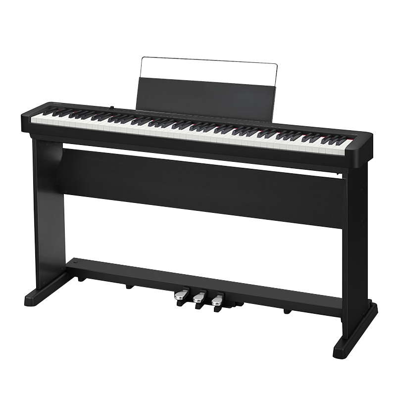 卡西欧（CASIO）电钢琴CDP-S150经典智能数码钢琴88键重锤通用考级电子钢琴黑色木质琴架套机+全套礼包