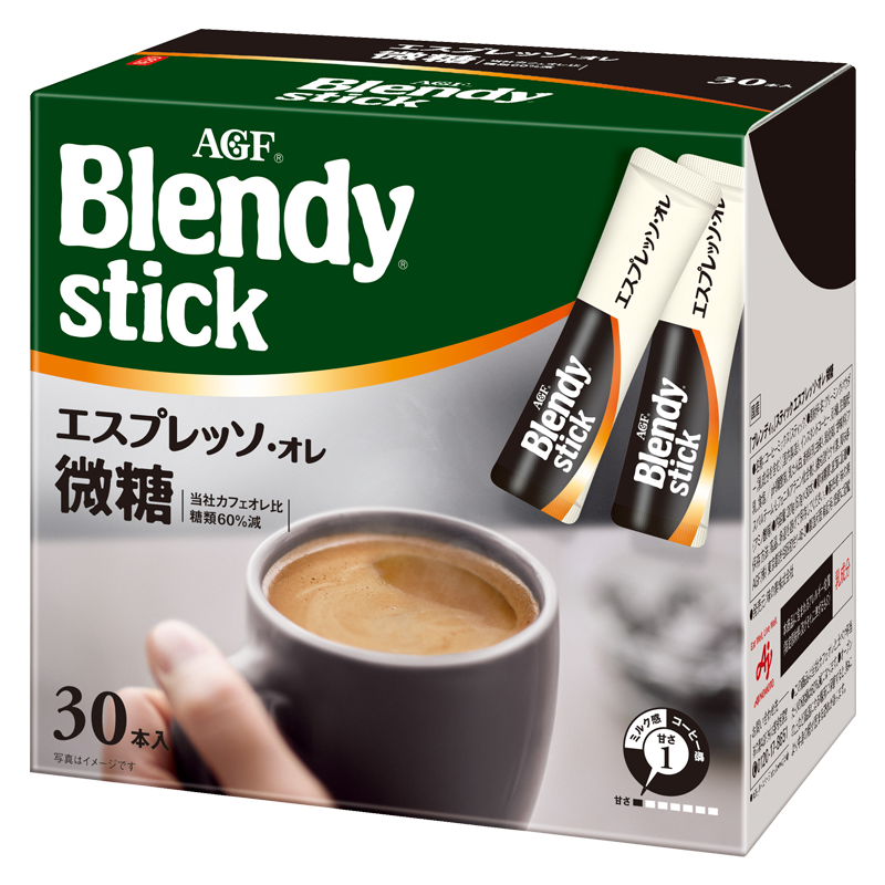 日本原装进口  AGF Blendy系列 牛奶速溶咖啡 微糖三合一 6.7g*30支