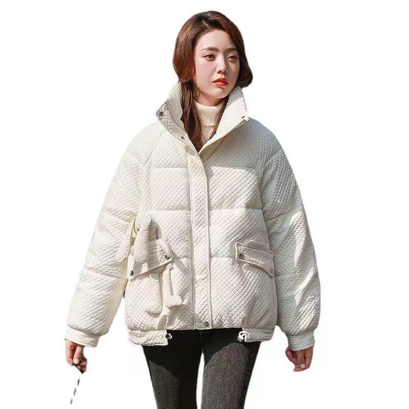 棉服女韩版2021年冬季新款韩版小众款棉衣短款外套