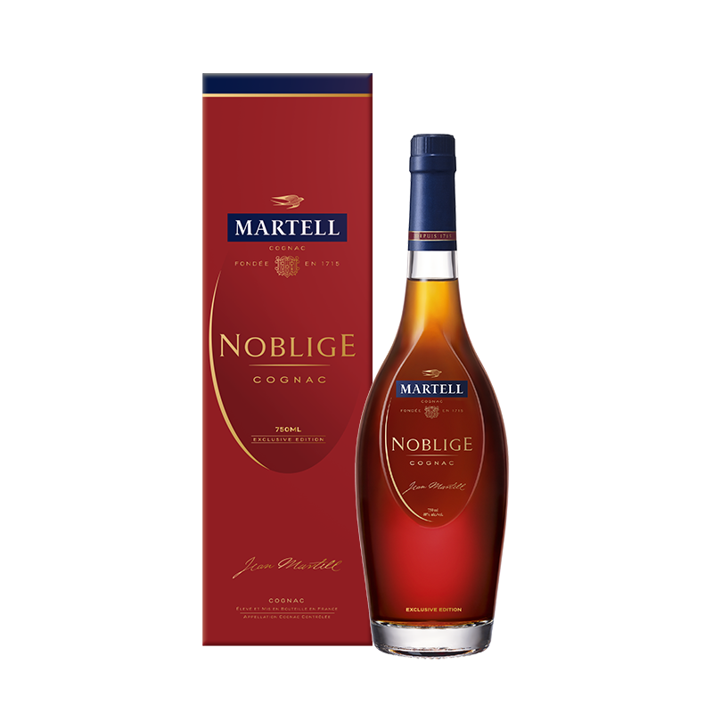 马爹利（Martell）洋酒 名士VSOP 干邑 白兰地 750ml 法国原装进口烈酒