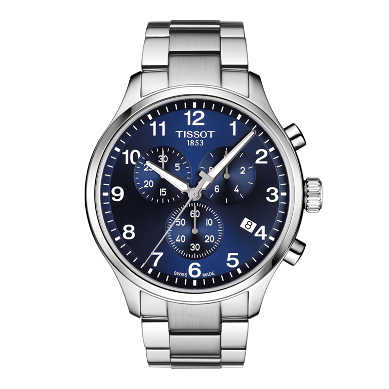 天梭(TISSOT)瑞士手表 速驰系列钢带石英男士手表 时尚运动表送男友T116.617.11.047.01