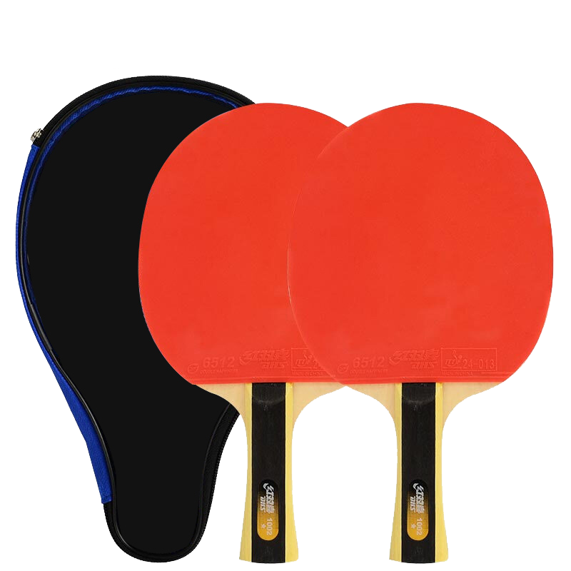 红双喜（DHS）一星级横拍对拍乒乓球拍T1002附球包+乒乓球