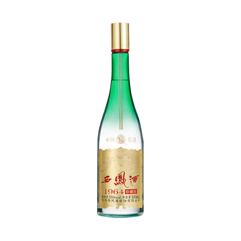 西凤酒 高度白酒 1964珍藏版 55度凤香型白酒500ml*1单瓶装