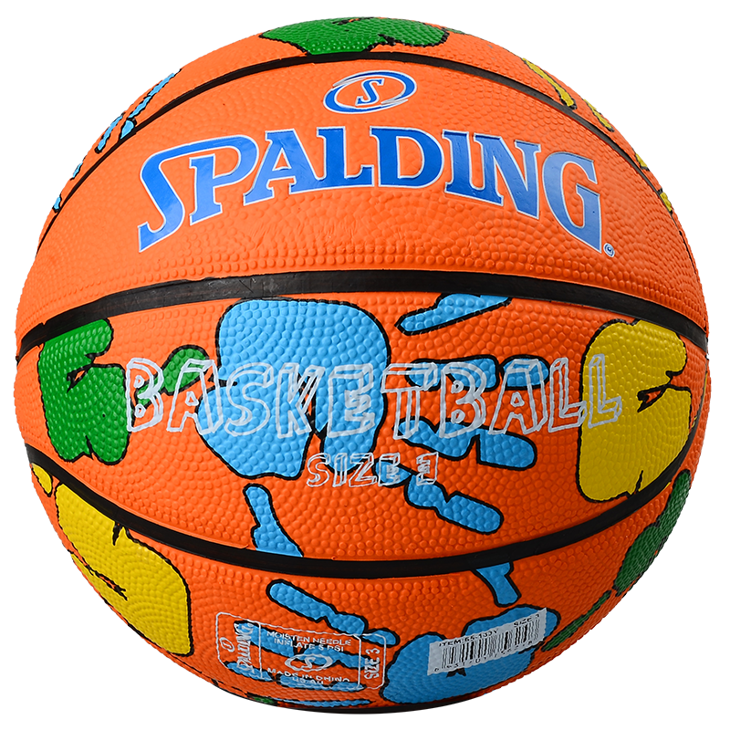 斯伯丁（SPALDING）儿童篮球室内外通用3号橡胶系列蓝球 65-133Y