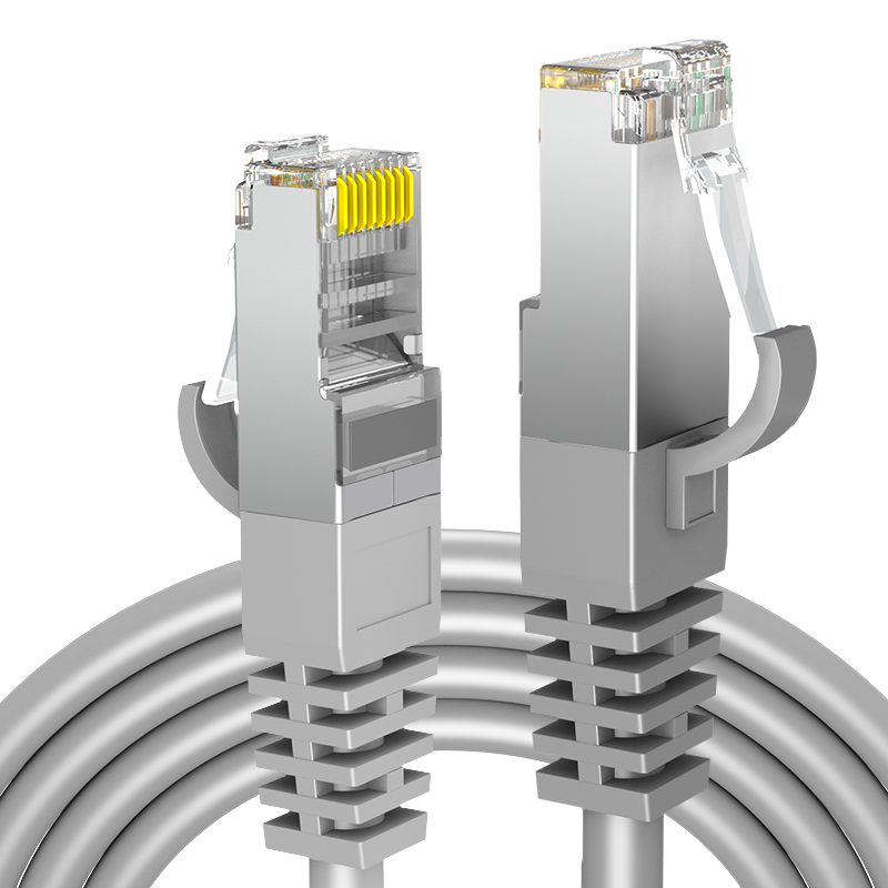 麦森特（MAXCENT）六类网线CAT6千兆屏蔽双绞线宽带连接线工程家装成品网络跳线1米MC6-1P