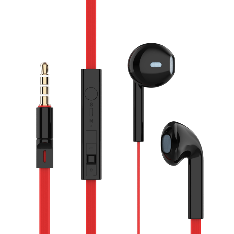 酷蛙  K5耳机有线入耳式线控游戏吃鸡电脑音乐手机降噪适用于oppo华为vivo荣耀小米苹果三星通用 红色3.5mm