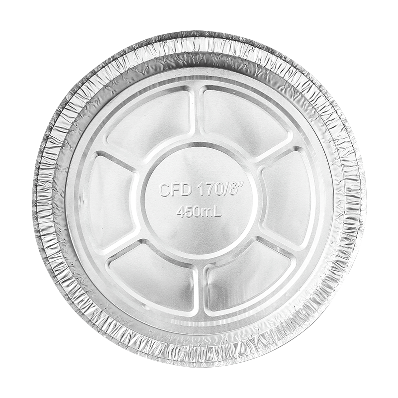 烤乐仕 空气炸锅锡纸盘30只烤箱铝箔盘锡纸垫容器烧烤盘锡箔盘披萨饼底托碗 7.2英寸185mm