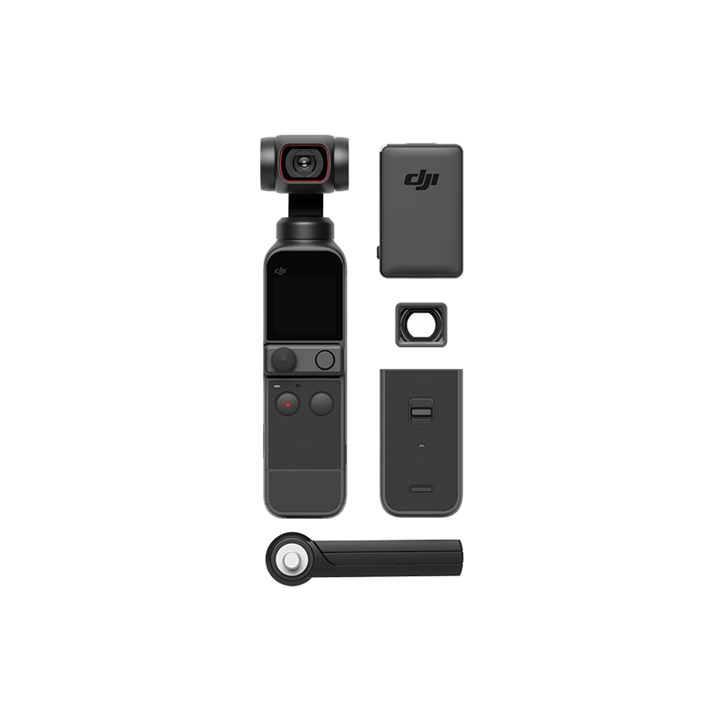 大疆 DJI Pocket 2 全能套装 灵眸口袋云台相机 手持云台相机 高清增稳vlog 美颜拍摄