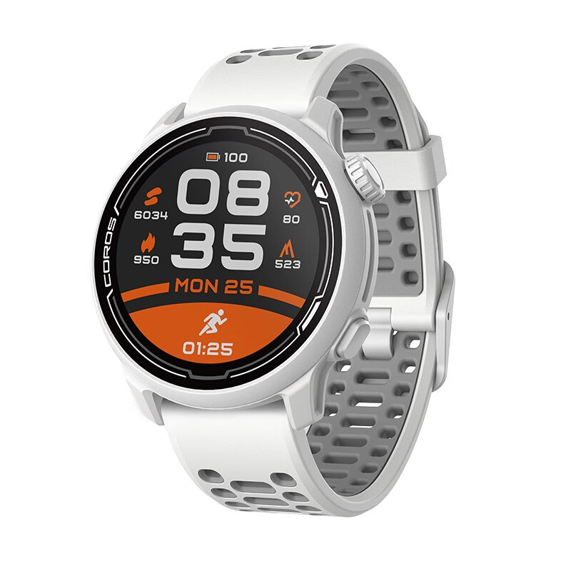 COROS高驰PACE2竞技运动手表GPS光电心率跑步骑行游泳马拉松铁三 白色（硅胶表带款）