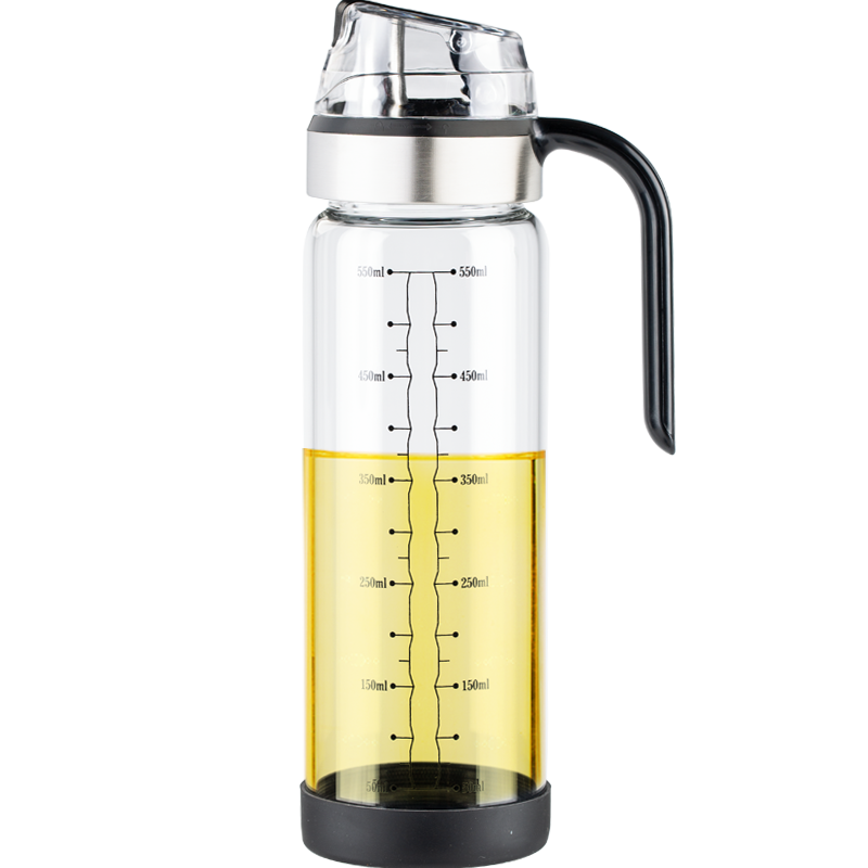 维艾（Newair）玻璃油壶自动开合防漏厨房家用装油瓶子油罐小香油酱油醋壶调料瓶550ML