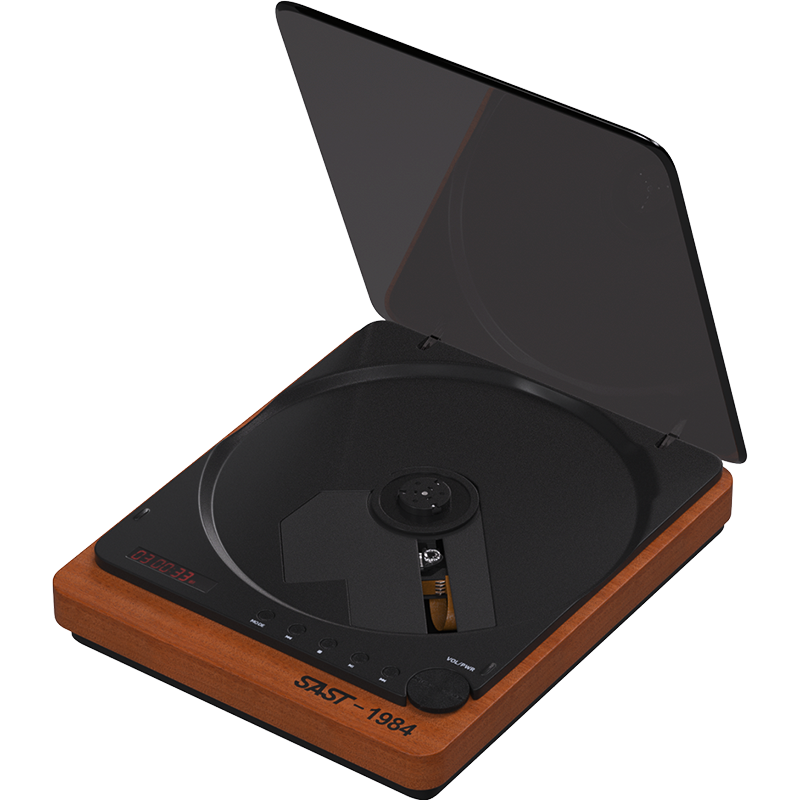 先科SA-058蓝牙便携家用光盘发烧cd播放机复古听专辑播放器 复古纯CD机