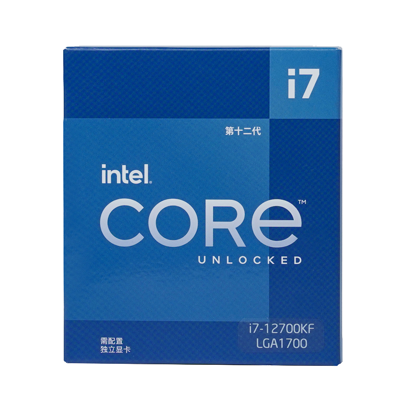 英特尔（Intel）第12代酷睿 i7-12700 台式机CPU处理器 12核20线程 单核睿频至高可达4.9Ghz 25M三级缓存