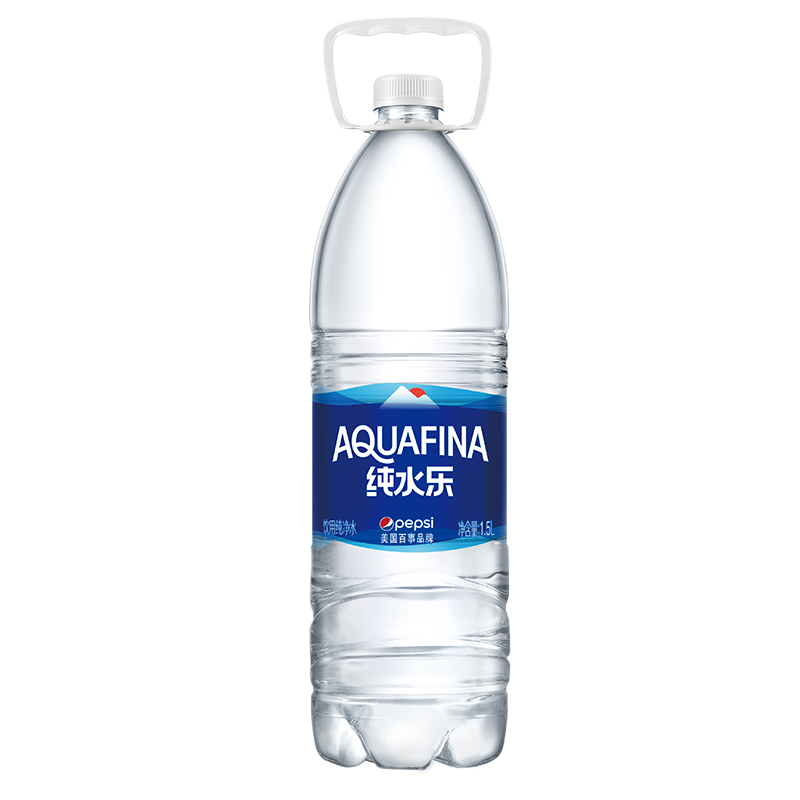 纯水乐 AQUAFINA 饮用天然水 饮用水 纯净水 1.5L*8瓶 整箱装  百事出品