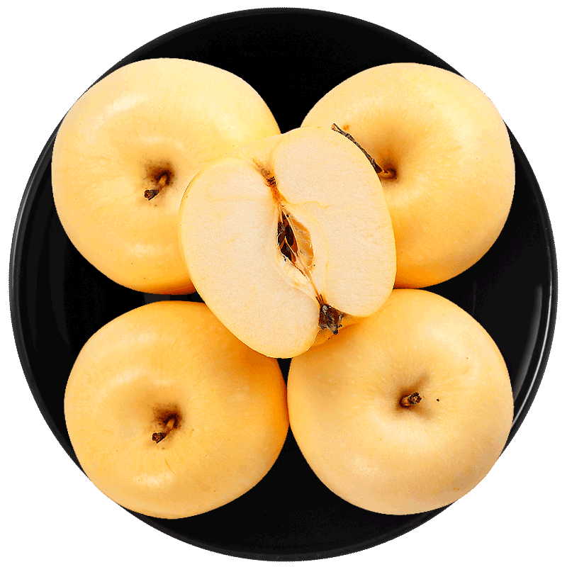 沙窝曙光 黄元帅苹果 带箱5斤（净重4.5斤）粉甜沙面苹果 新鲜水果 5斤装