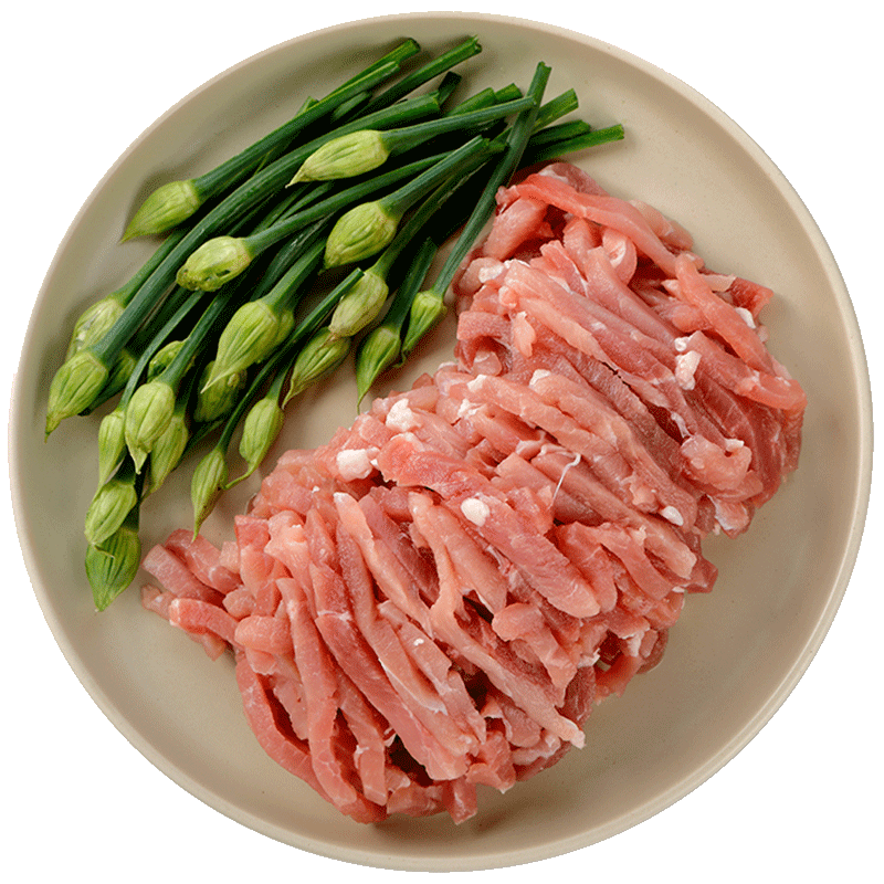 龙大肉食 猪后腿肉丝500g 出口日本级 免切猪腿肉后臀尖猪肉 猪肉生鲜