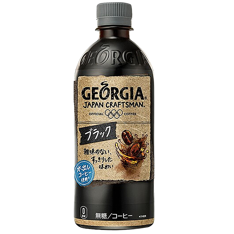 日本进口Coca-Cola可口可乐 乔治亚黑咖啡饮料500ml