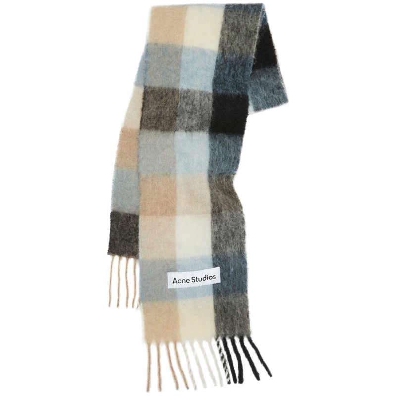 Acne Studios��Ůͬ�� �������ղʺ�VallyΧ����ë����CA0084 ��ɫ/��ɫ/��ɫ ���� 2700Ԫ