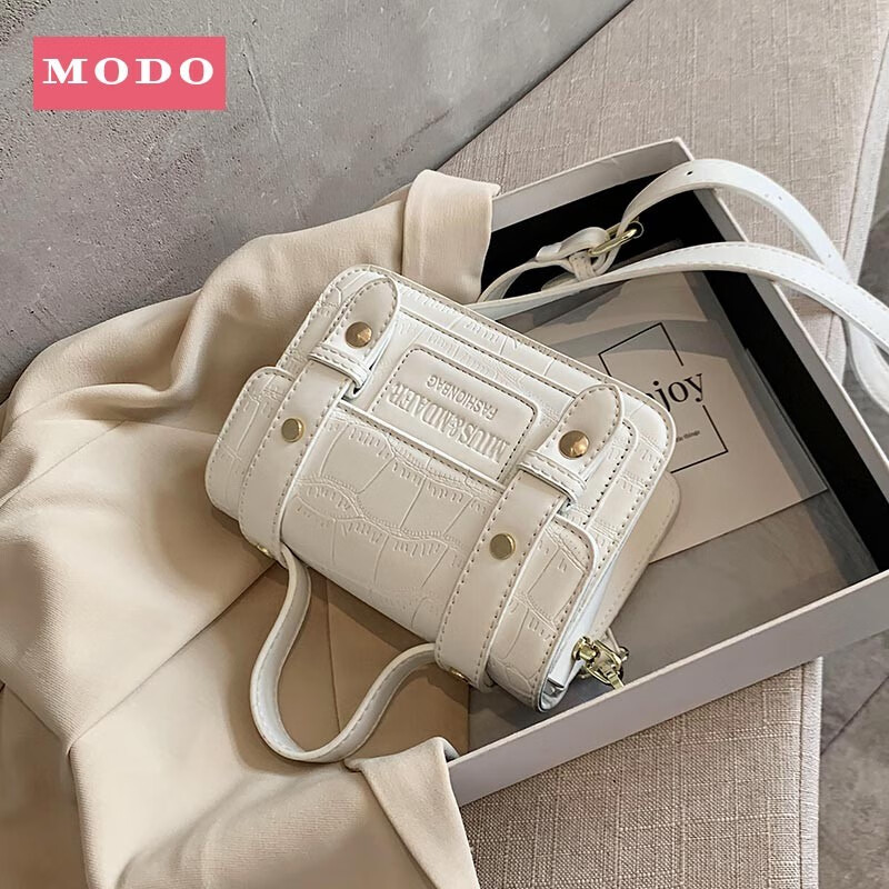 【MODO】挪威恋人  今年流行小包包女2021新款潮洋气高级质感小众单肩斜挎包百搭ins 白色