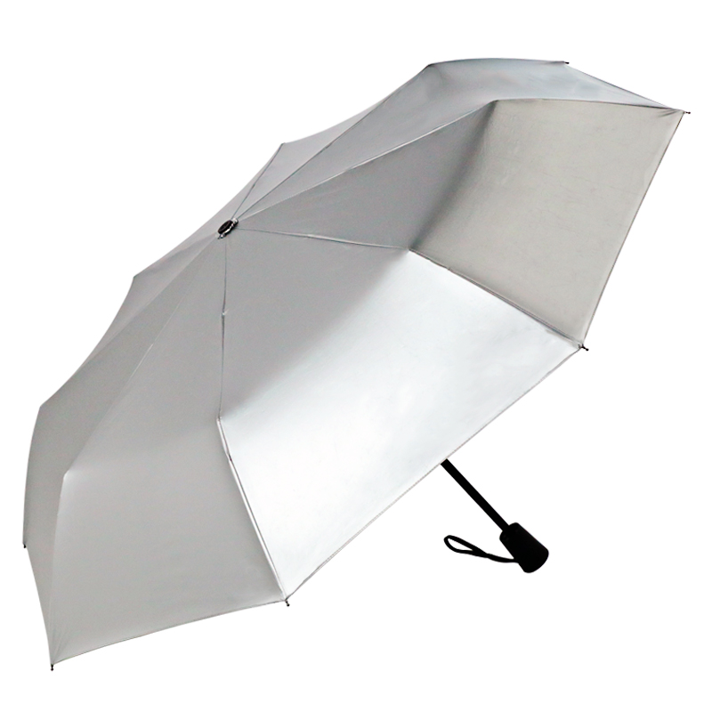 2021新款手动轻便防晒伞 美国Coolibar防紫外线伞 UPF50+ 银色