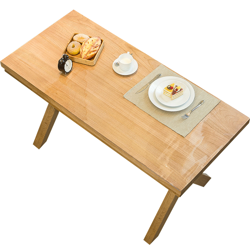 佳佰 桌布 软玻璃无味加厚PVC桌垫 防水塑料茶几水晶板餐桌垫 透明餐桌布 (1.5mm厚)80*140cm