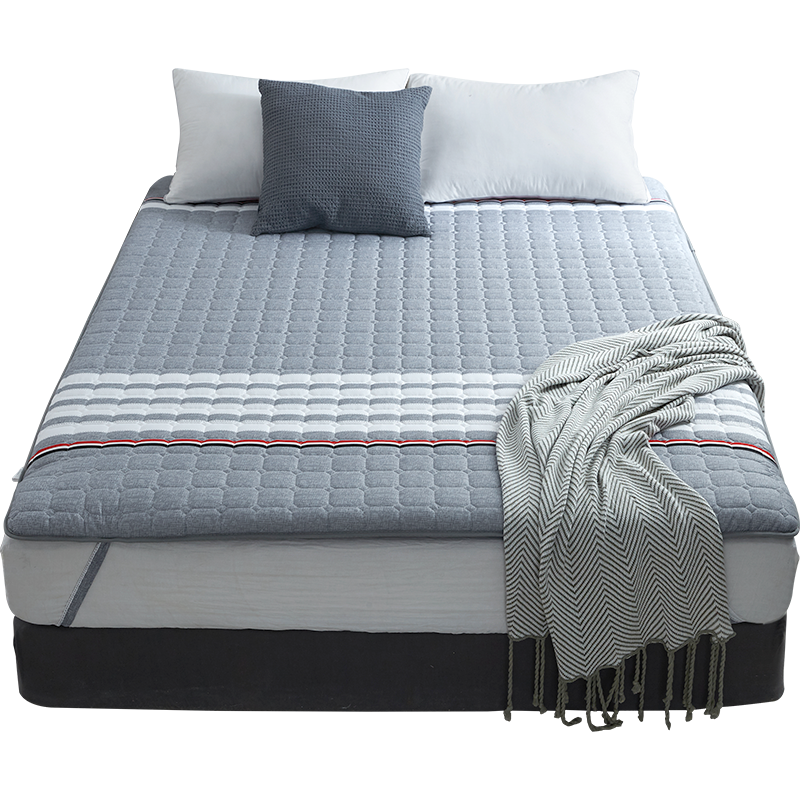 意尔嫚 床垫床褥子 四季单双人学生寝室宿舍家用榻榻米可折叠垫被1.5米床 150*200cm 蓝诺