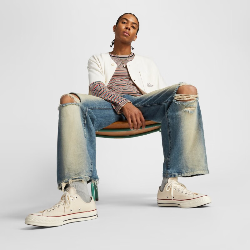 ������Converse���ٷ� 1970S��Ů����Ͱ﷫��Ь�װ�ɫ162062C 162062C/�װ�ɫ 37.5