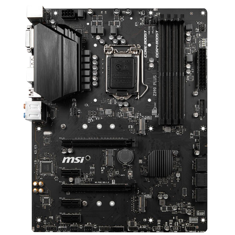 微星（MSI） MPG Z390主板台式机电脑主板支持8代9代处理器支持win7系统主板 微星Z390 PLUS