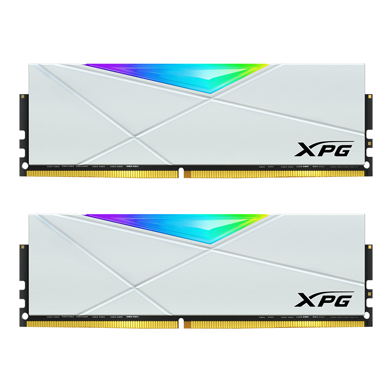 威刚XPG 龙耀 D50 DDR4 3600 16G*2  釉白电竞RGB内存条