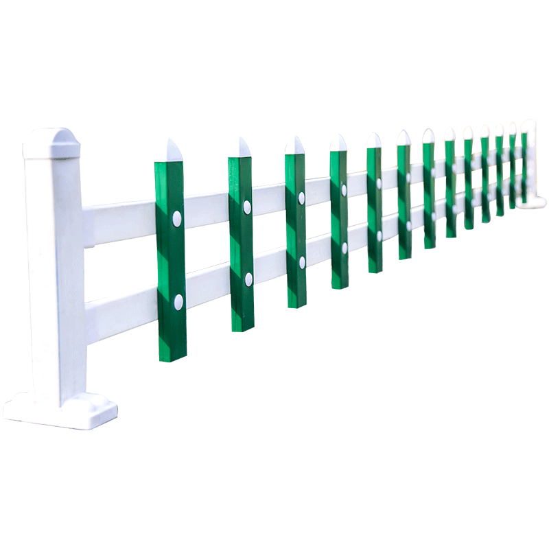德力诚（DELICHENG）PVC塑钢草坪护栏户外花园围栏学校物业绿化带隔离栏杆花坛栅栏篱笆加厚款50cm高墨绿色