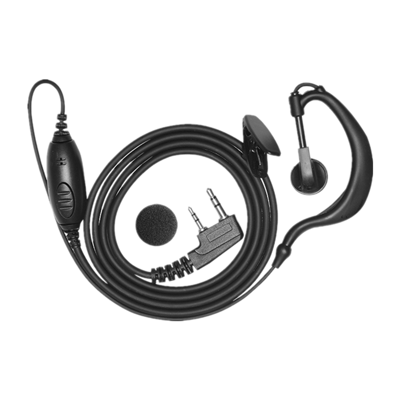 好力达 Holyda E1 入耳式耳挂式对讲机耳机线耳麦适用于海能达摩托罗建伍泉盛北峰万通用k头