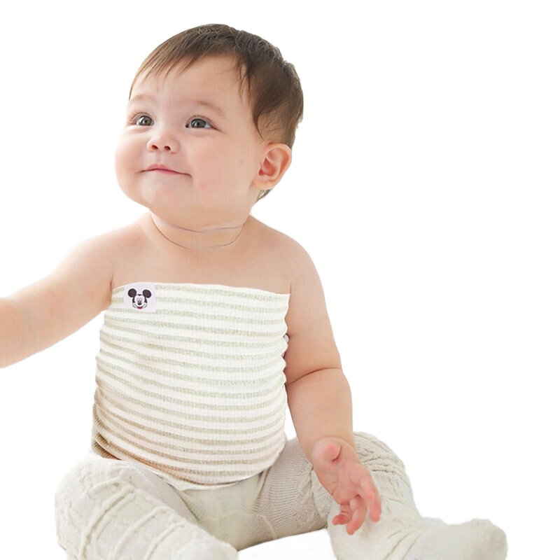 迪士尼宝宝（Disney Baby） 婴儿护肚围 新生儿裹腹宝宝棉护肚子脐带儿童防着凉单层 2条装