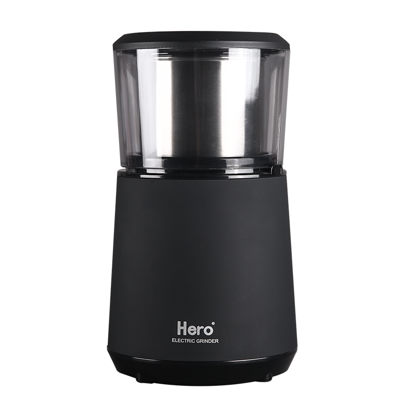 Hero磨豆机电动咖啡豆研磨机 家用小型粉碎机 不锈钢咖啡机磨粉机 E-2S
