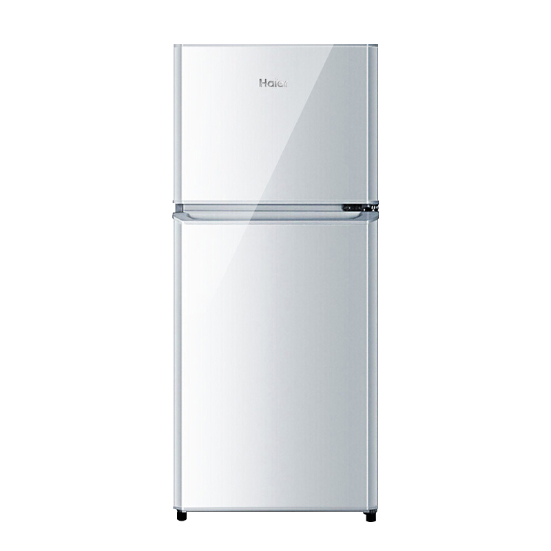 (Haier)海尔冰箱小型双门小冰箱家用家电超薄风冷无霜/节能直冷迷你二门智能电冰箱 118升双门节能直冷冰箱BCD-118TMPA