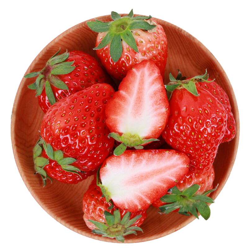 丹东红颜玖玖奶油草莓 约重1kg 量贩装 新鲜水果 新旧包装随机发货
