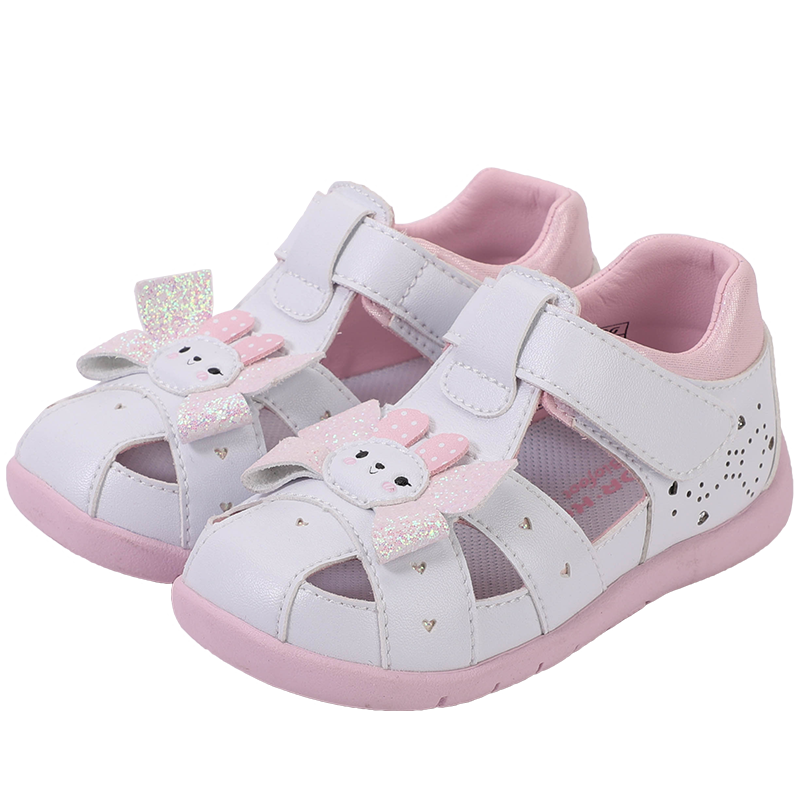 江博士Dr.Kong宝宝学步鞋 夏季幼儿童鞋凉鞋B14212W015白/粉红 22