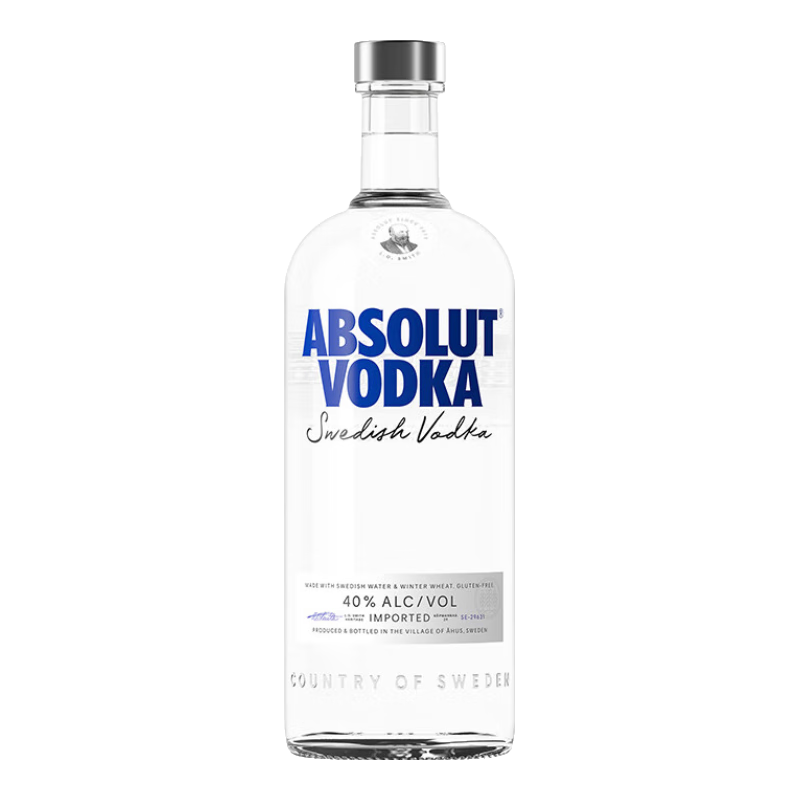 ���Է��ؼӣ�Absolut Vodka��ԭζ �����ؼ� ��β�Ƶ��ƻ��� 40�� ��� ԭƿ���� ԭζ 750mL 1ƿ ���Է��ؼ�