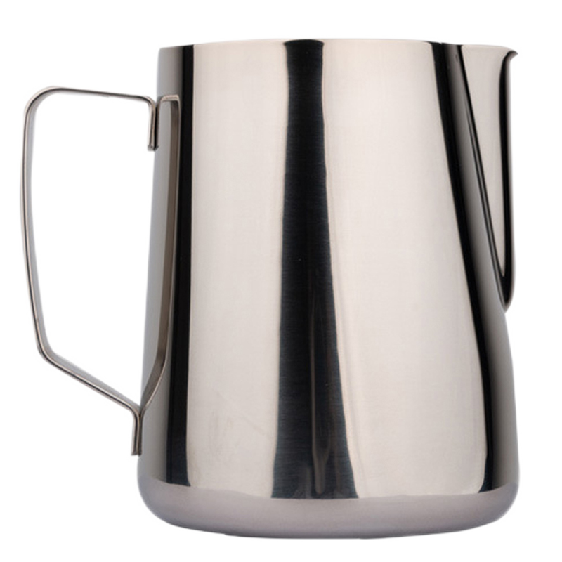 餐将军 拉花杯 304不锈钢尖嘴拉花杯带刻度拉花缸奶泡杯咖啡奶杯 拉花杯【304不锈钢本色（镭雕内刻度）-350ml