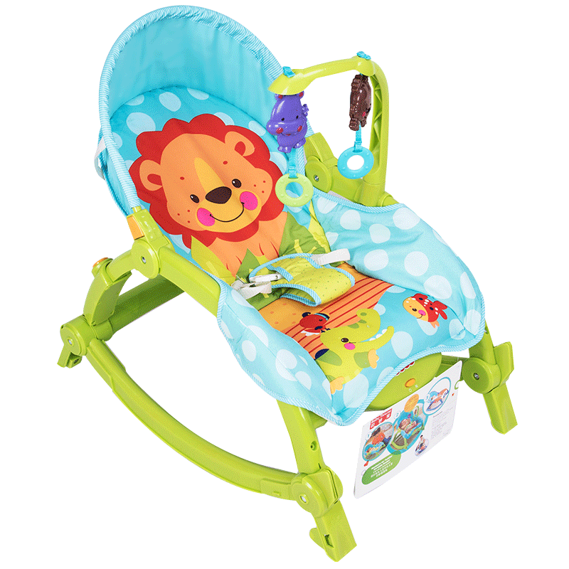 贝登宝（baby  throne）婴儿摇椅躺椅宝宝哄睡安抚椅子哄娃神器儿童摇摇椅 绿色