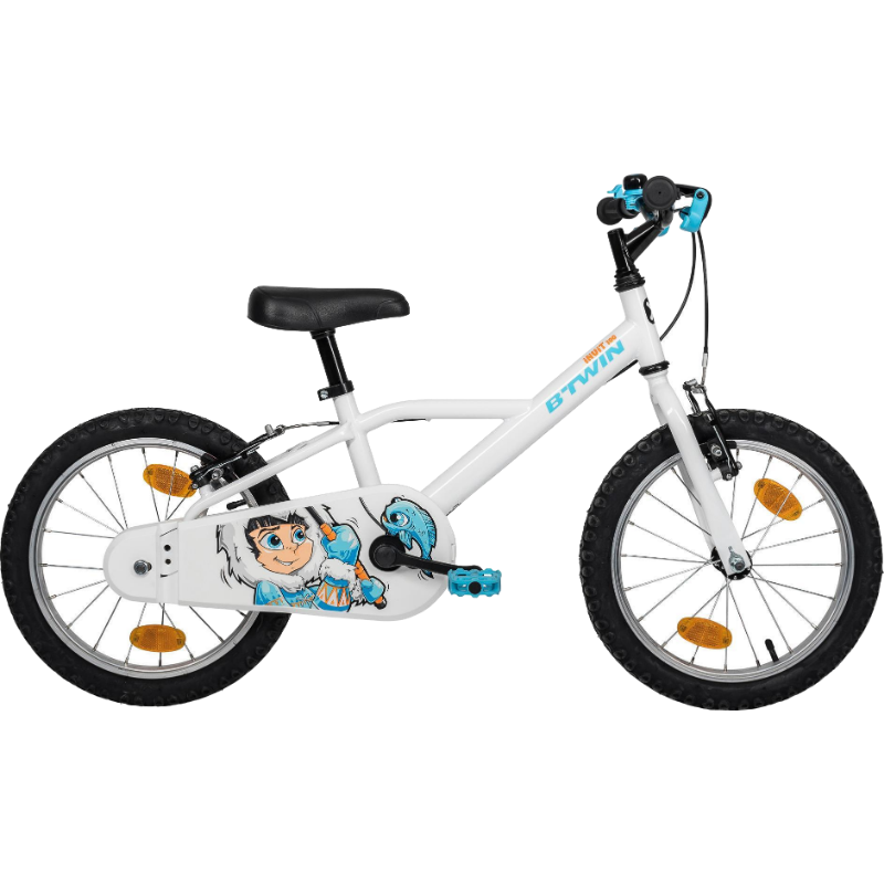 迪卡侬16寸儿童自行车3-6岁男孩女孩宝宝小学生单车脚踏车KC 2233307 裸车