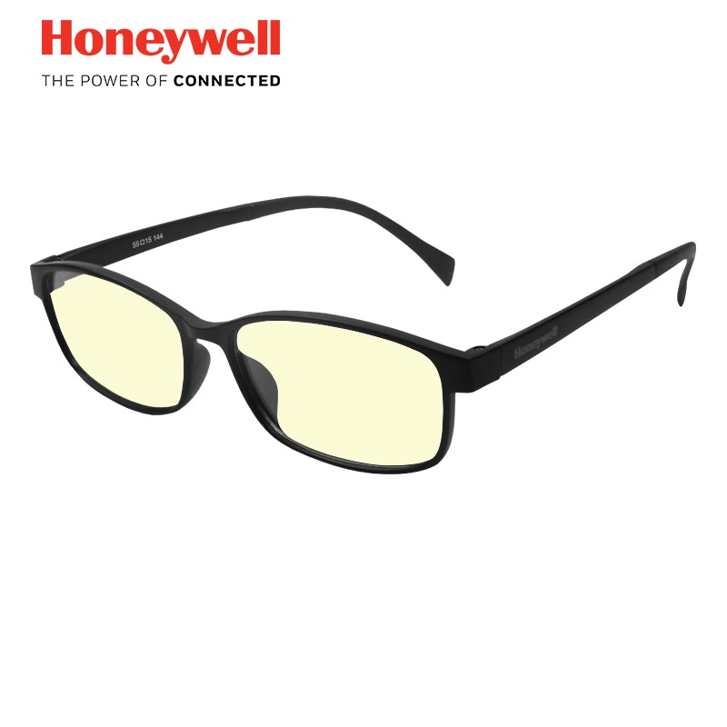 霍尼韦尔（Honeywell）防辐射眼镜男护目镜电脑手机防蓝光女电竞平光眼镜 黑色镜框