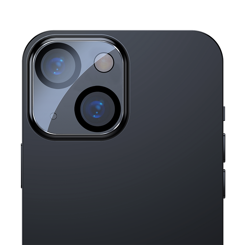 倍思 【贴坏包赔】苹果13/13 mini镜头钢化膜 iPhone13/13 mini后置摄像头手机保护膜 超薄高清耐磨耐刮