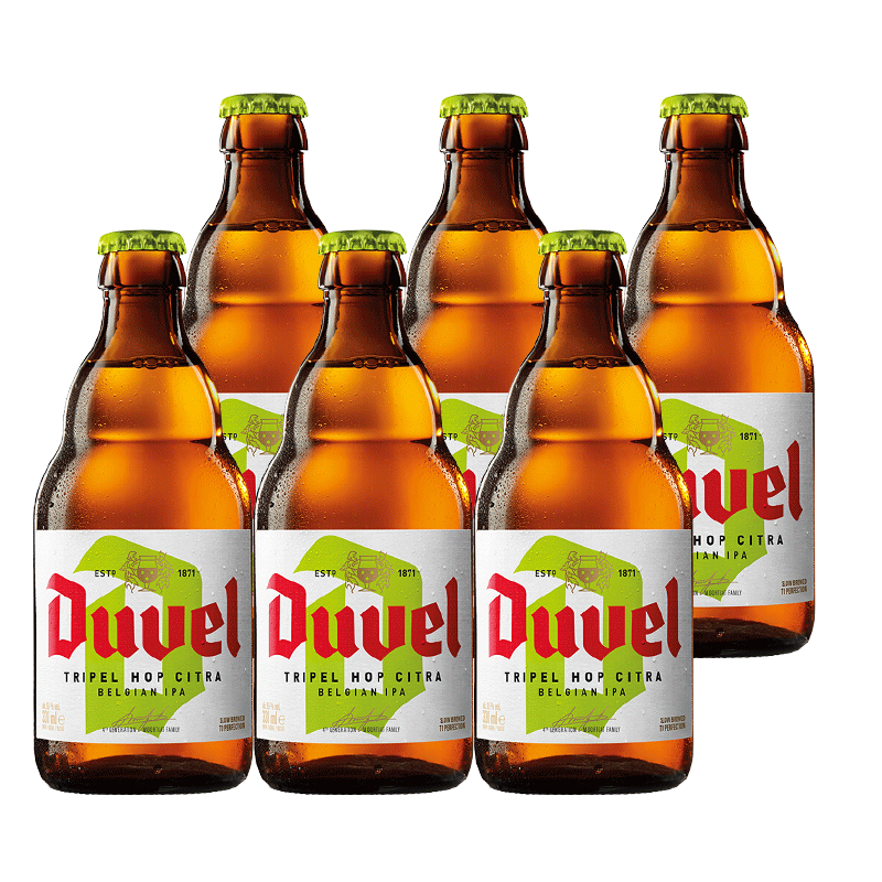 督威（DuveL）比利时 原瓶进口 精酿 三花啤酒 330ml*6瓶