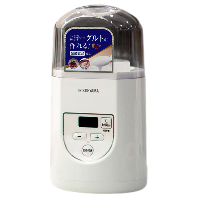 日本爱丽思酸奶机小型多功能纳豆机智能全自动免清洗家用自制酸奶机米酒机爱丽丝IRIS 白色（定时控温）